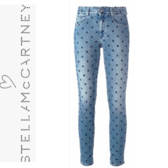 stella mccartney SWISS CROSS EMBROIDERED JEAN 25 - Picture 2 of 16